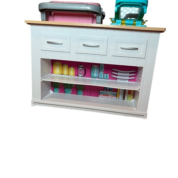 Barbie Light Up Sounds Oven Stove Grill Ultimate Kitchen Pink Lot furniture - Picture 7 of 8